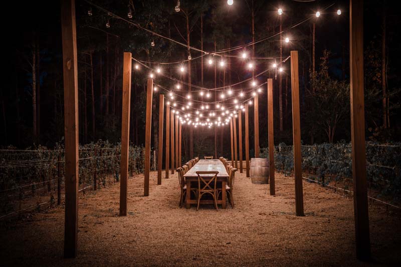 private event venue in the vineyards