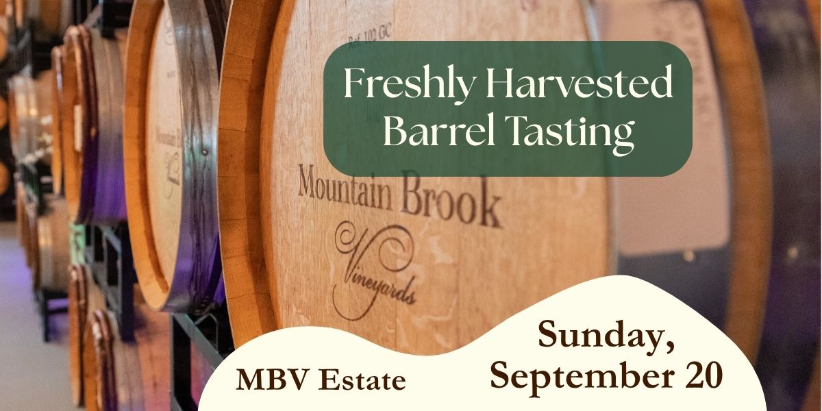 Freshly Harvested Barrel Tasting
